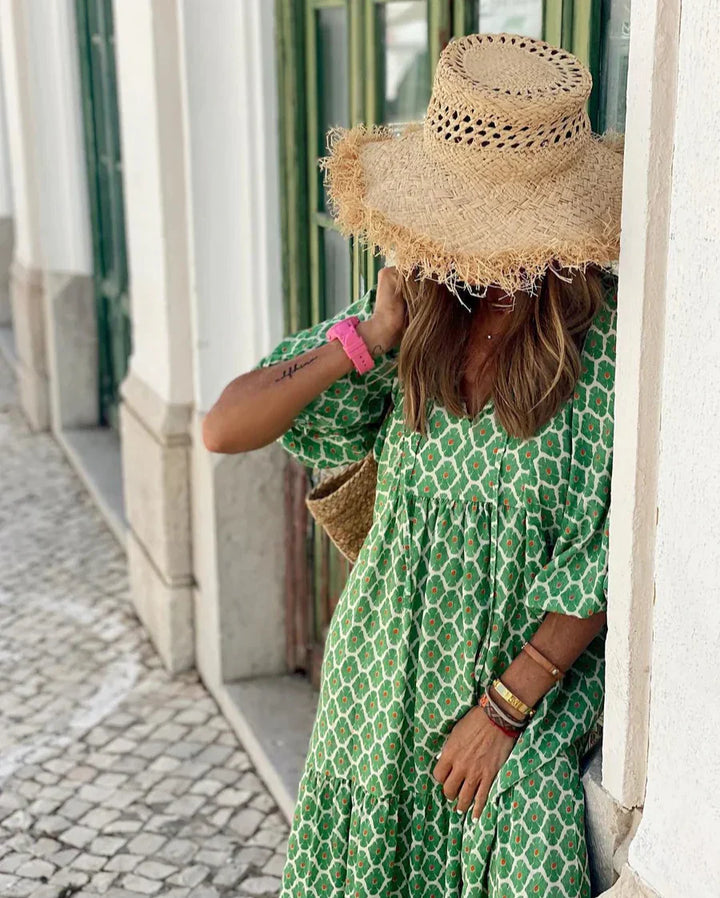 Elin™ | Boheme - Robe longue en coton