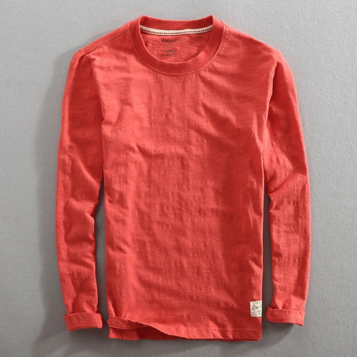Chemise à manches longues en coton Heritage