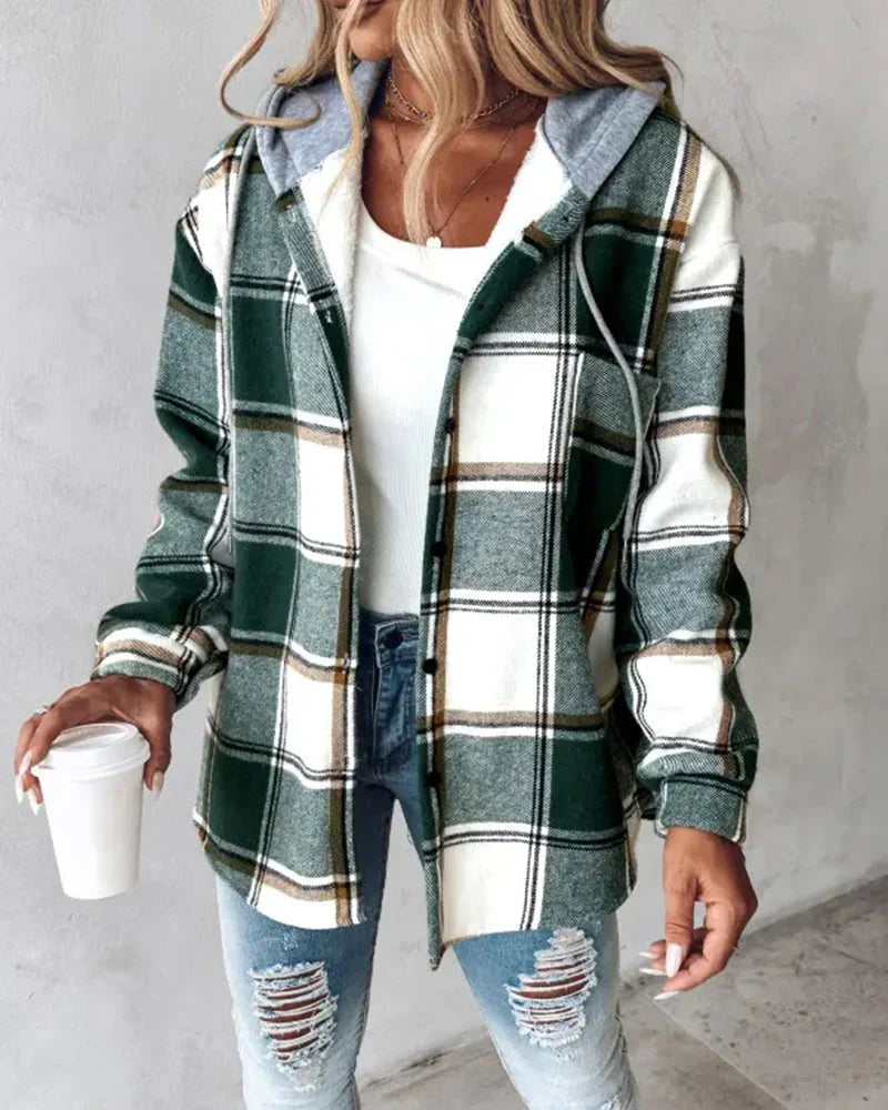 LANA™ | Gilet pull-over à carreaux