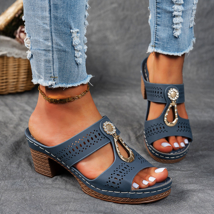 Nicoleta – Sandale orthopédique avec strass