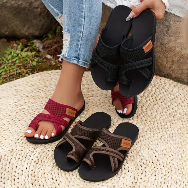 Celia™ | Sandales à Enfiler en Maille Perforée