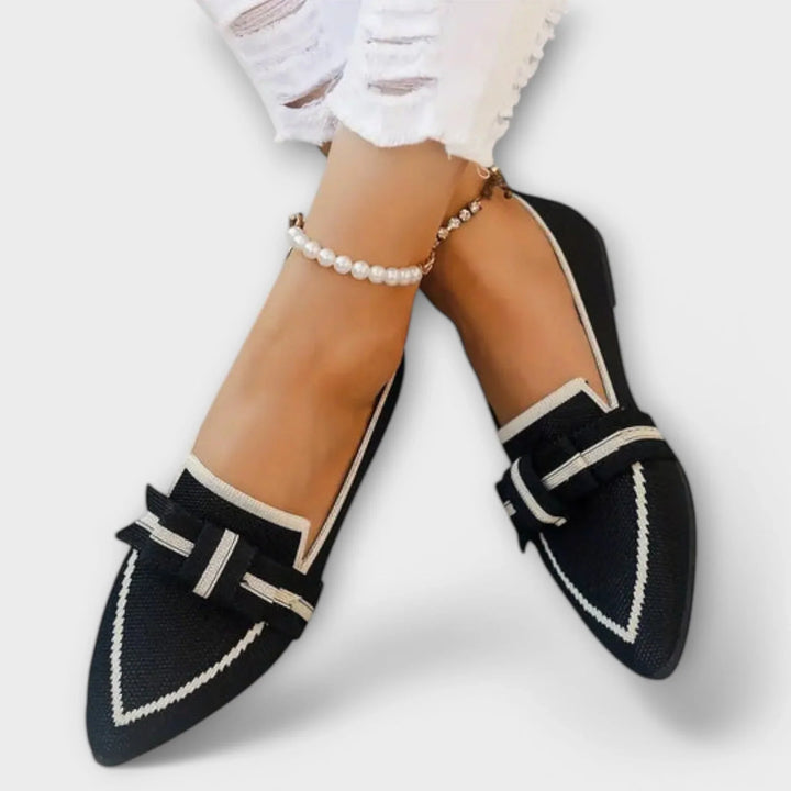 Chaussures Plates Pour Femmes à Motif Noué
