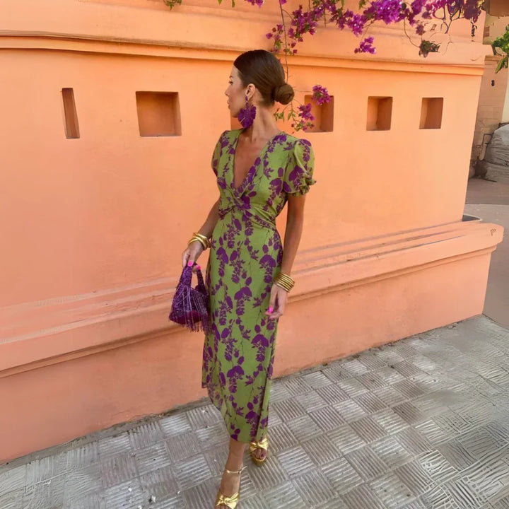 Danielle™ | Robe Midi Fleurie