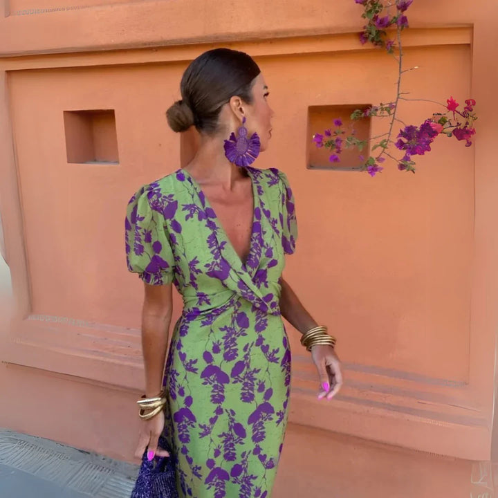 Danielle™ | Robe Midi Fleurie