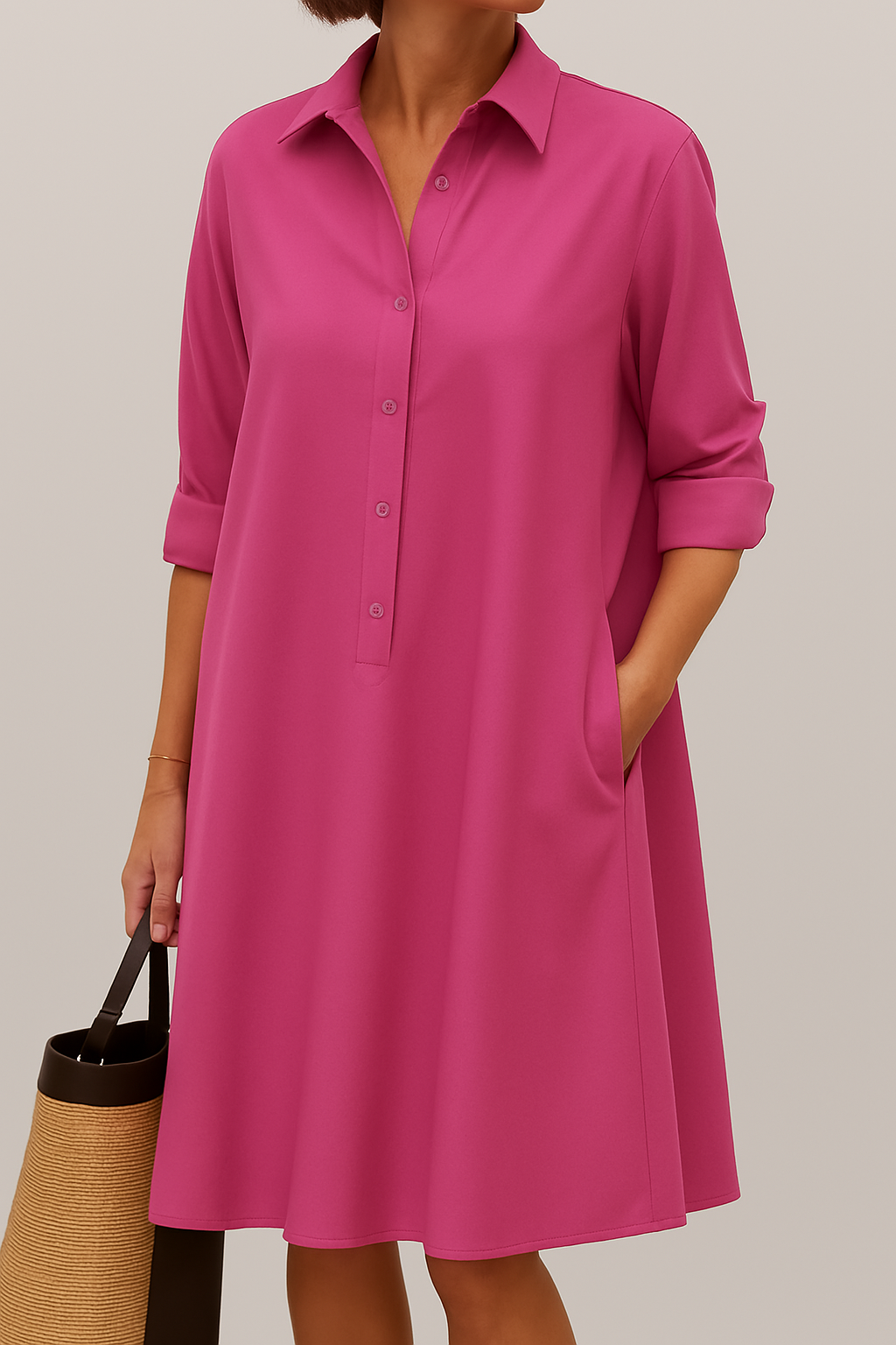 Eloïse – Robe chemise à boutons