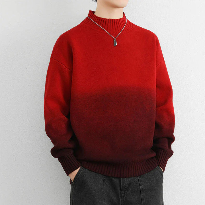 Col Roulé En Tricot Ombré