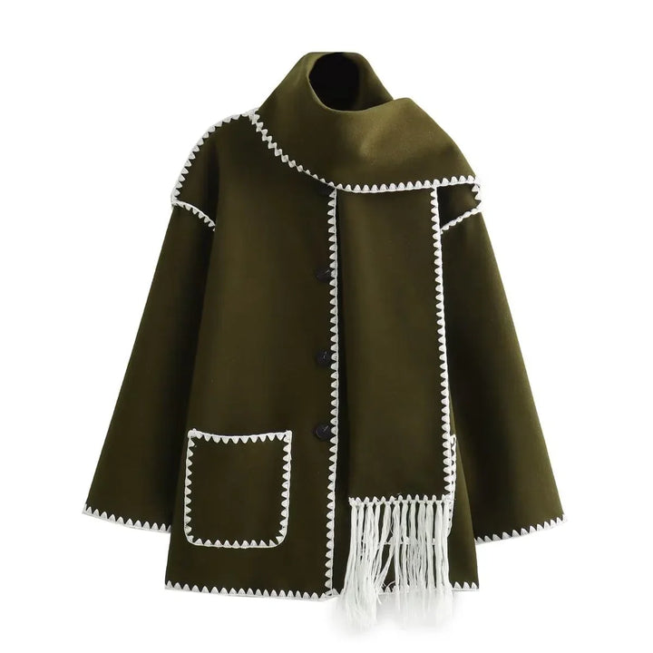 Viona™ | Veste cape en laine douillette