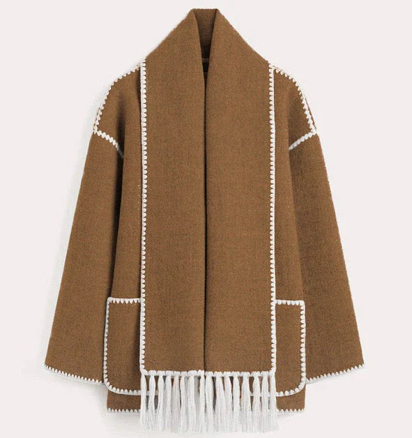 Viona™ | Veste cape en laine douillette