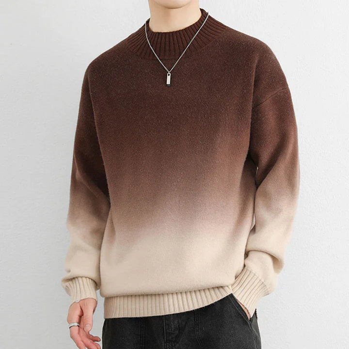 Col Roulé En Tricot Ombré