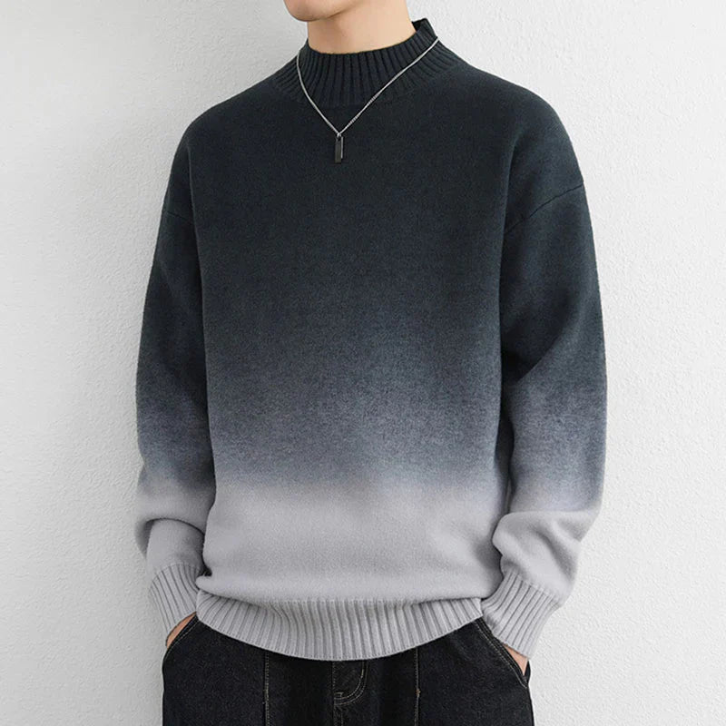 Col Roulé En Tricot Ombré