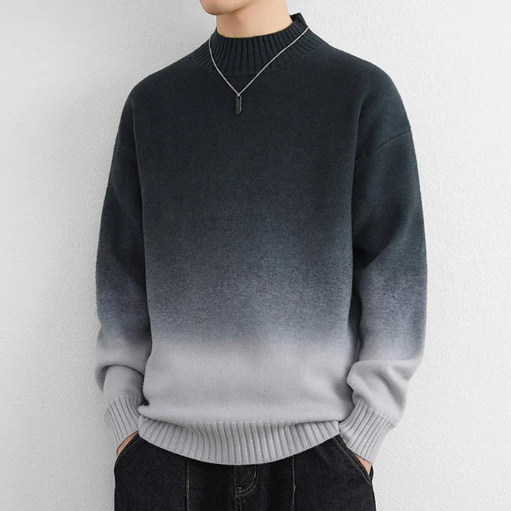Col Roulé En Tricot Ombré