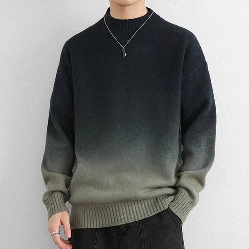 Col Roulé En Tricot Ombré