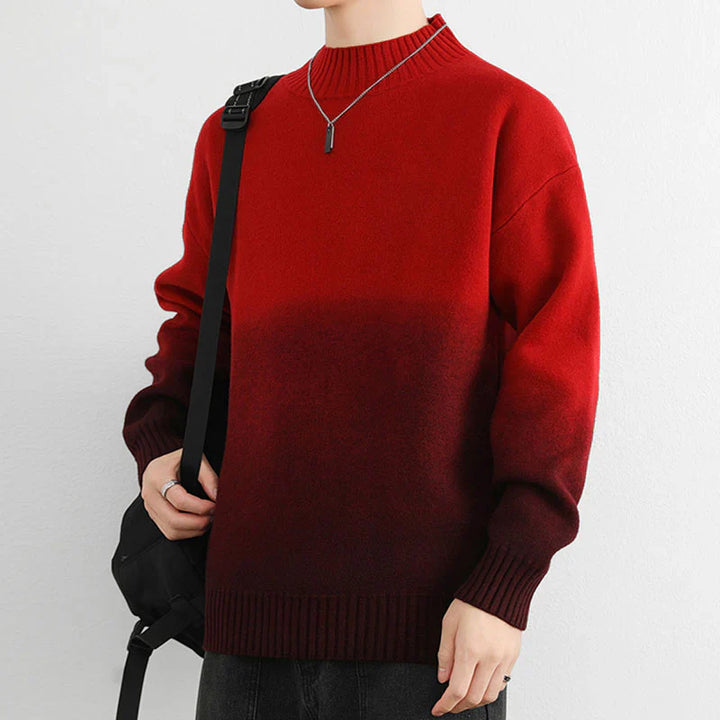 Col Roulé En Tricot Ombré