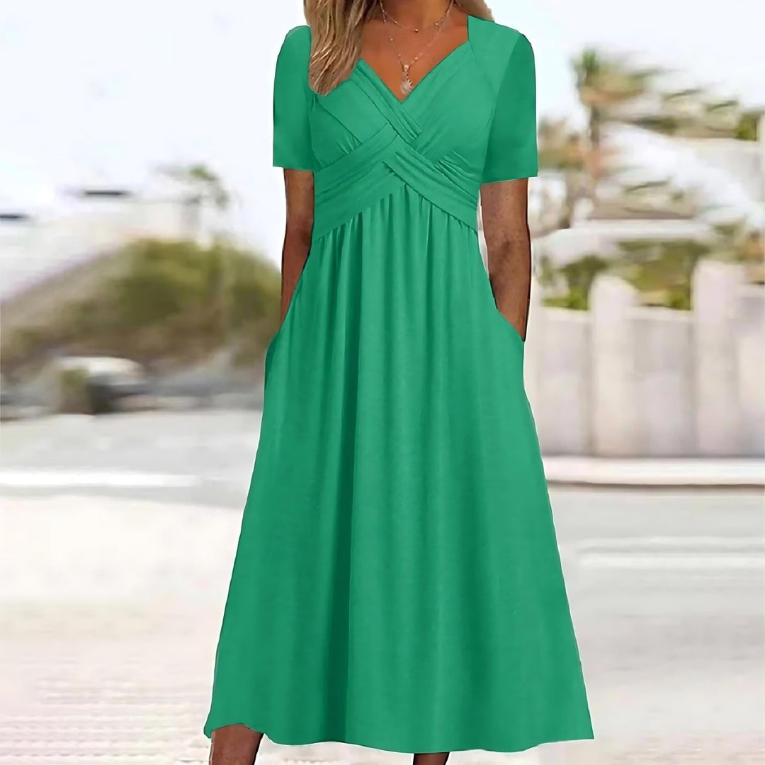 Vicky - Robe Midi Élégance Décontractée
