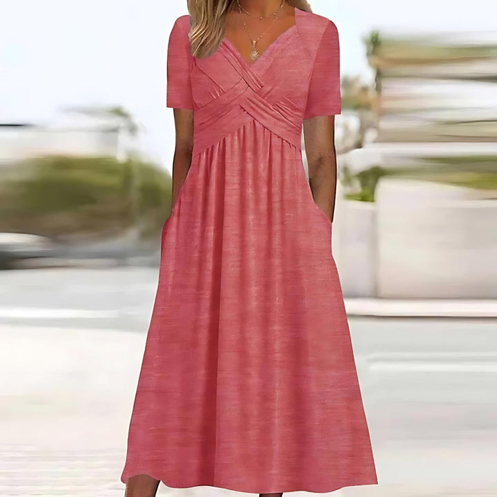 Vicky - Robe Midi Élégance Décontractée