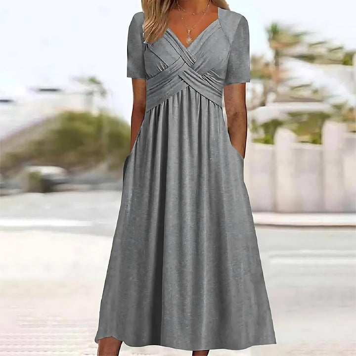 Vicky - Robe Midi Élégance Décontractée