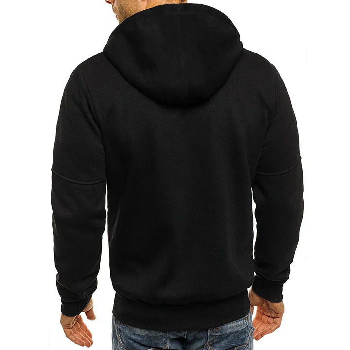 Terzo - Sweat à capuche zippé décontracté