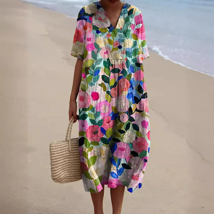 Nicka™ | Robe à imprimé floral vibrant