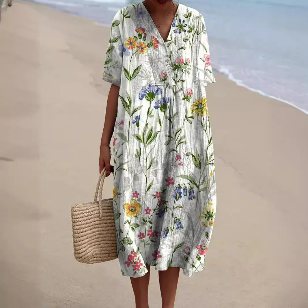 Nicka™ | Robe à imprimé floral vibrant