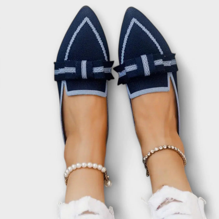 Chaussures Plates Pour Femmes à Motif Noué