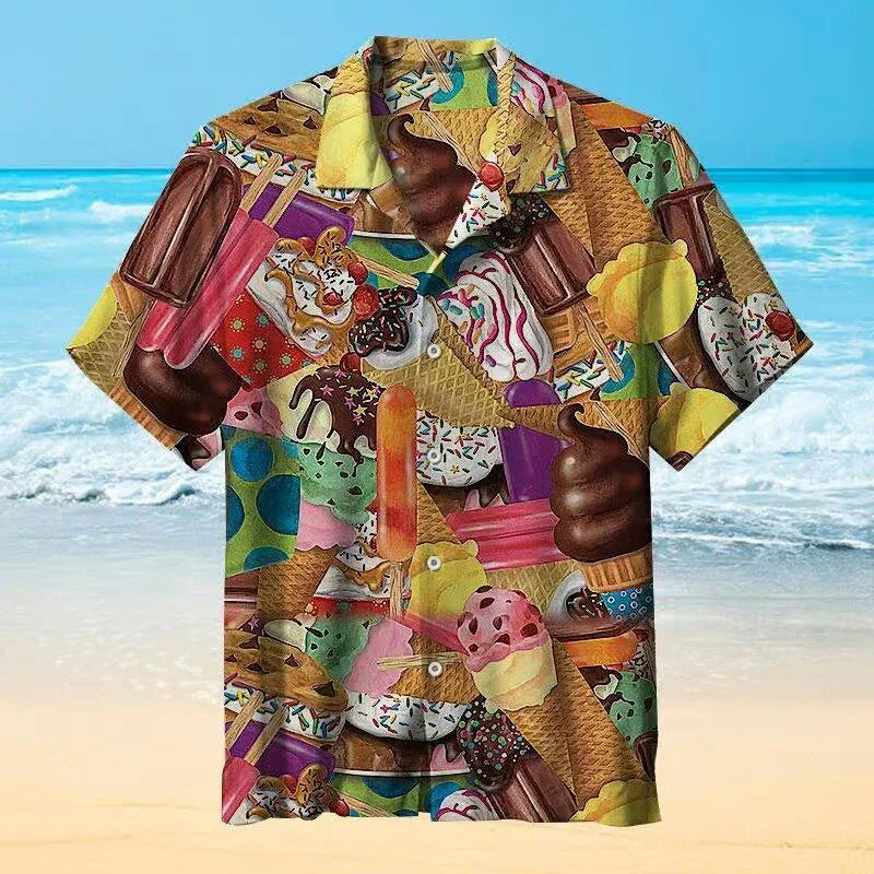 Chemise Vintage À Crème Glacée