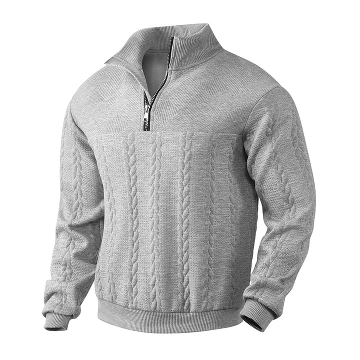 Henry | Sweatshirt Premium À Quart De Tour Zippé