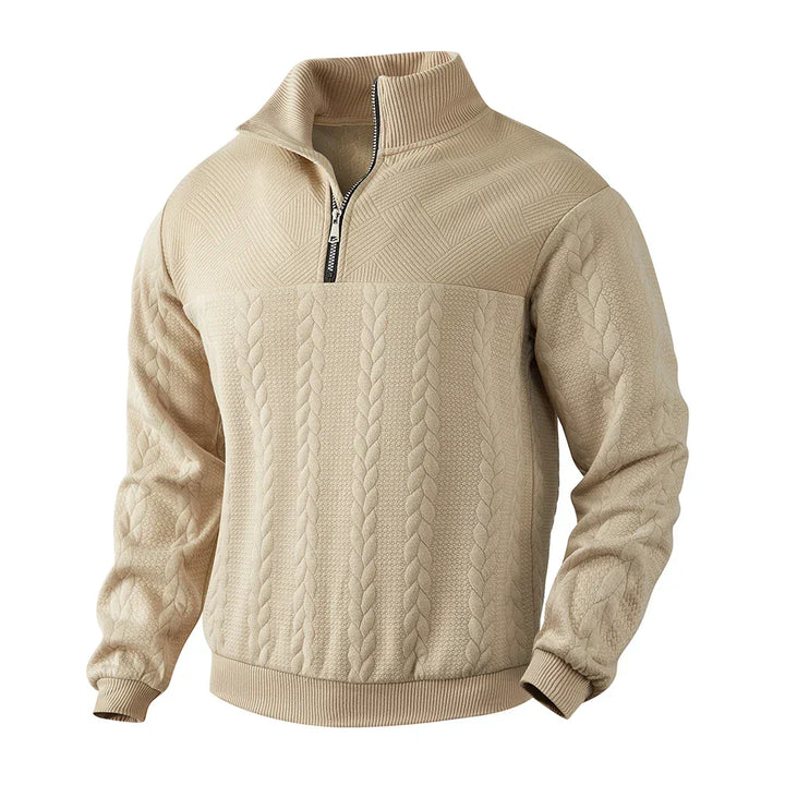 Henry | Sweatshirt Premium À Quart De Tour Zippé