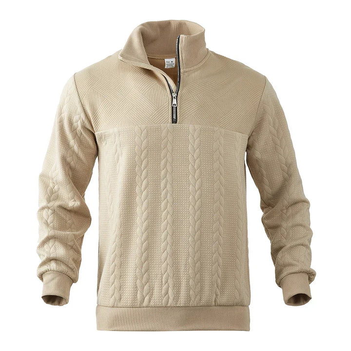 Henry | Sweatshirt Premium À Quart De Tour Zippé