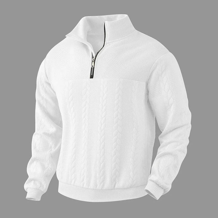 Henry | Sweatshirt Premium À Quart De Tour Zippé