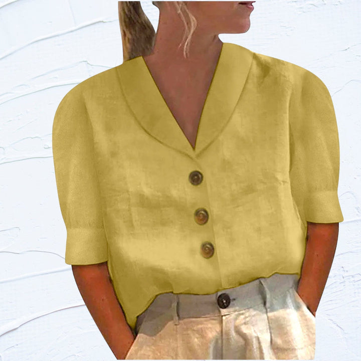 Nilsa™ - Chemisier chic pour femmes avec col et boutons