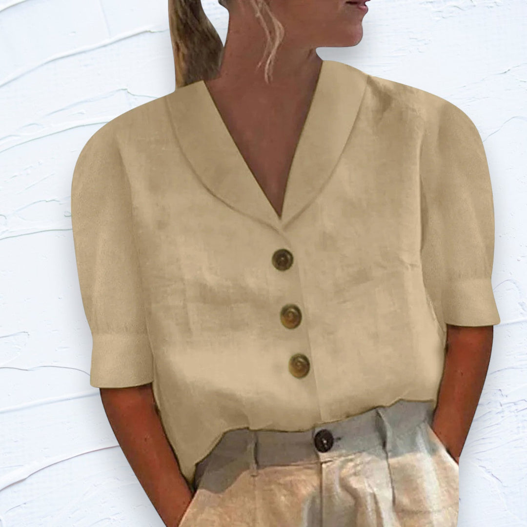 Nilsa™ - Chemisier chic pour femmes avec col et boutons