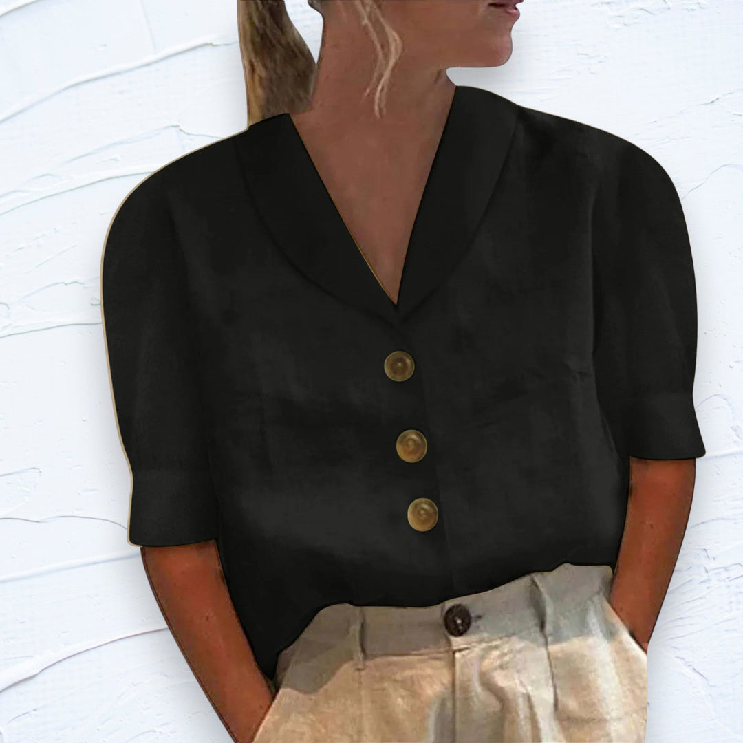 Nilsa™ - Chemisier chic pour femmes avec col et boutons
