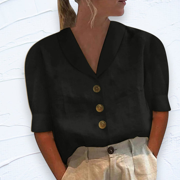 Nilsa™ - Chemisier chic pour femmes avec col et boutons