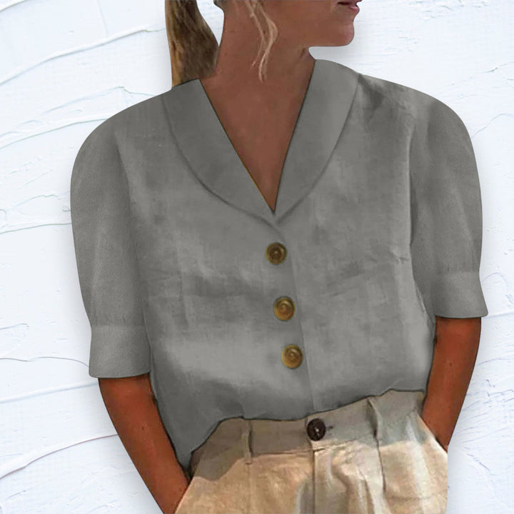 Nilsa™ - Chemisier chic pour femmes avec col et boutons