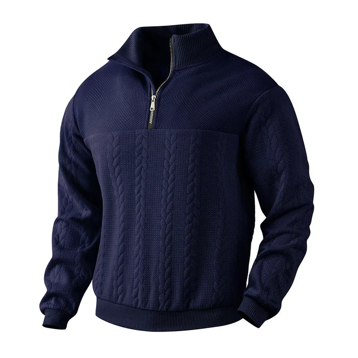 Henry | Sweatshirt Premium À Quart De Tour Zippé
