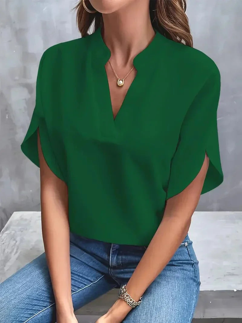 VOGUE™ | Top classique à col en V