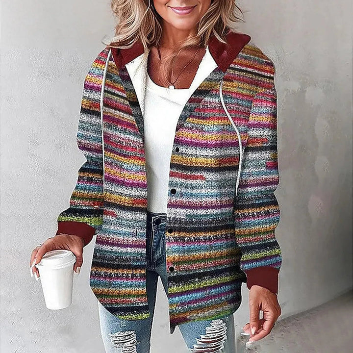 Martina™ | Veste boutonnée à carreaux pour femme