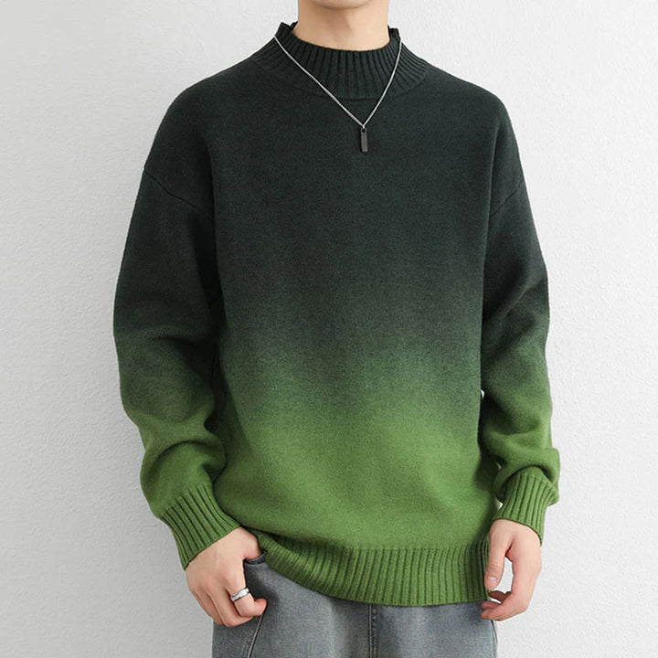 Col Roulé En Tricot Ombré