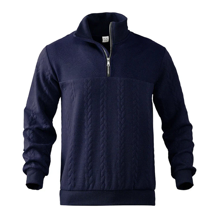 Henry | Sweatshirt Premium À Quart De Tour Zippé