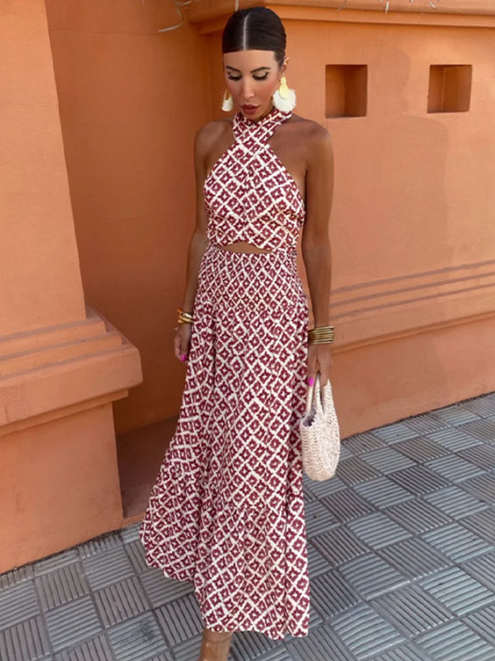 Mickay™ | Robe Midi Élégante à Épaules Dénudées