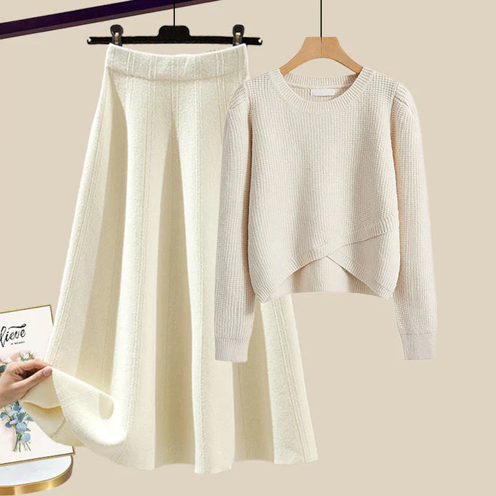 Gráinne | Ensemble chic de pull et de jupe en tricot