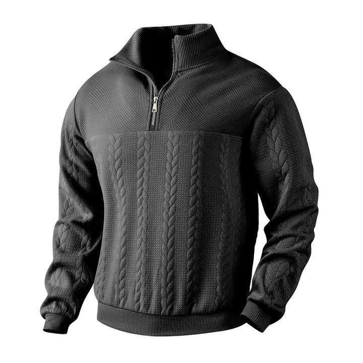 Henry | Sweatshirt Premium À Quart De Tour Zippé