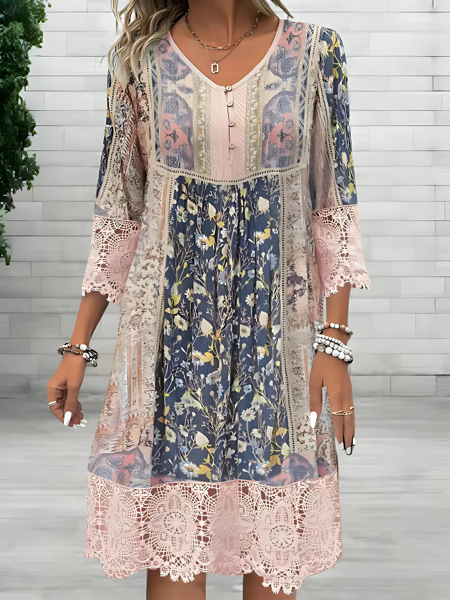 Tamara | Robe Bohémienne Fluide de Luxe (Presque épuisé)