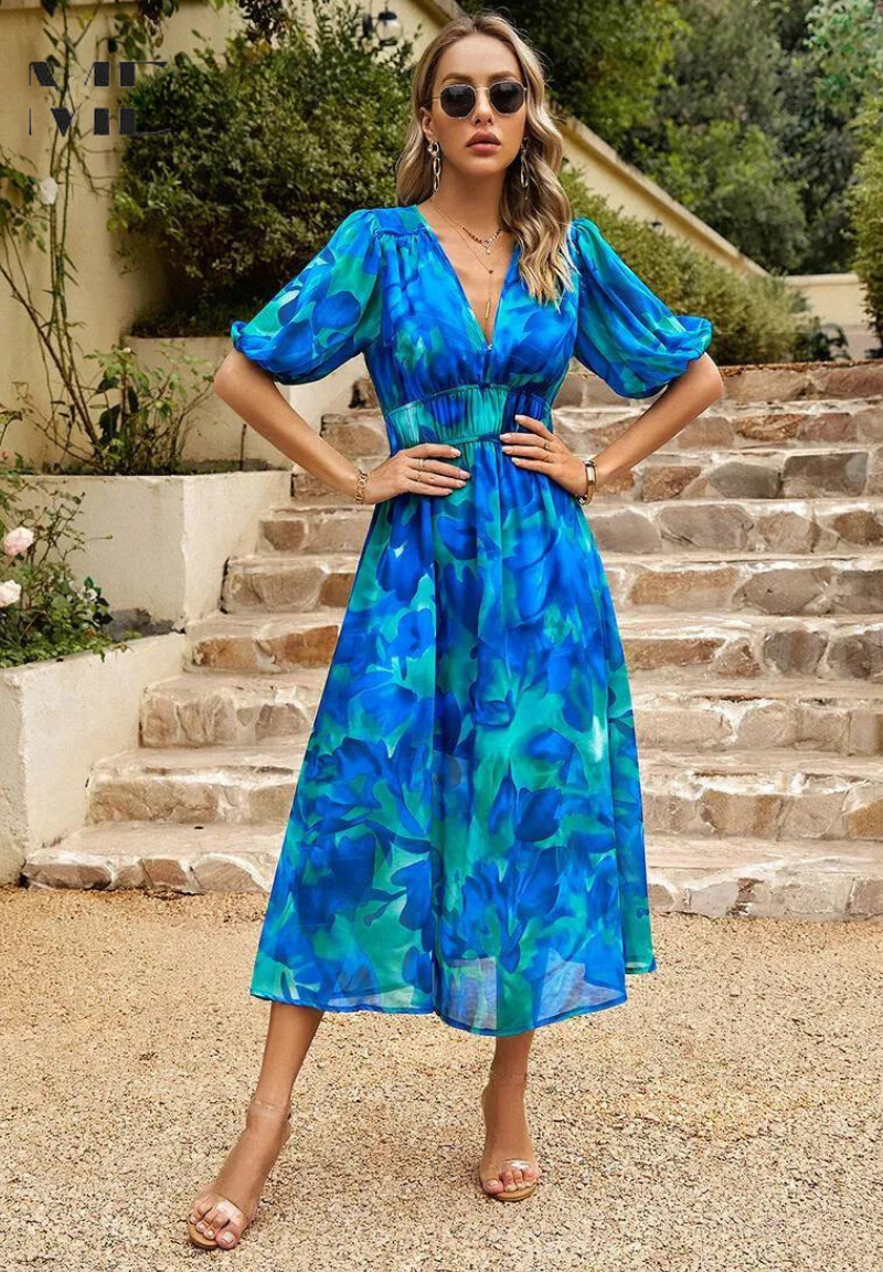 Danielle | Robe Midi Luxe Intemporelle (Presque épuisé)