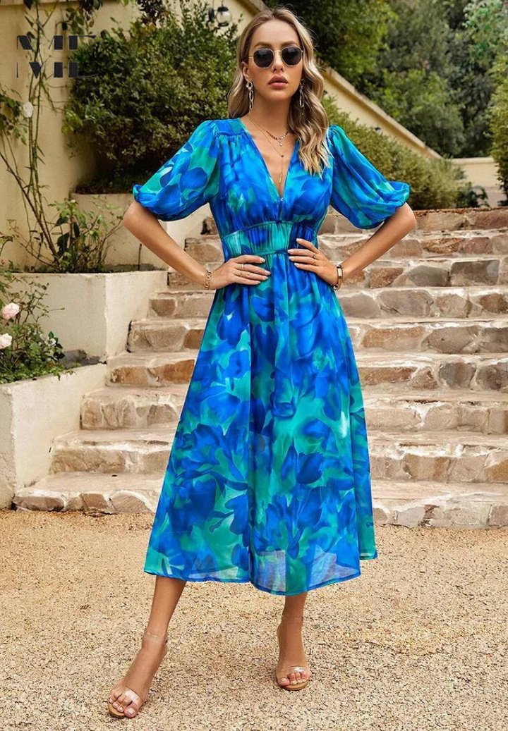 Danielle | Robe Midi Luxe Intemporelle (Presque épuisé)