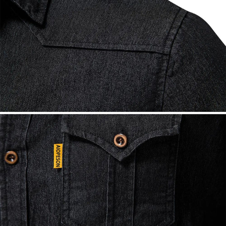 Chemise en denim de coton AdaptiveFit : Taillée pour l'homme