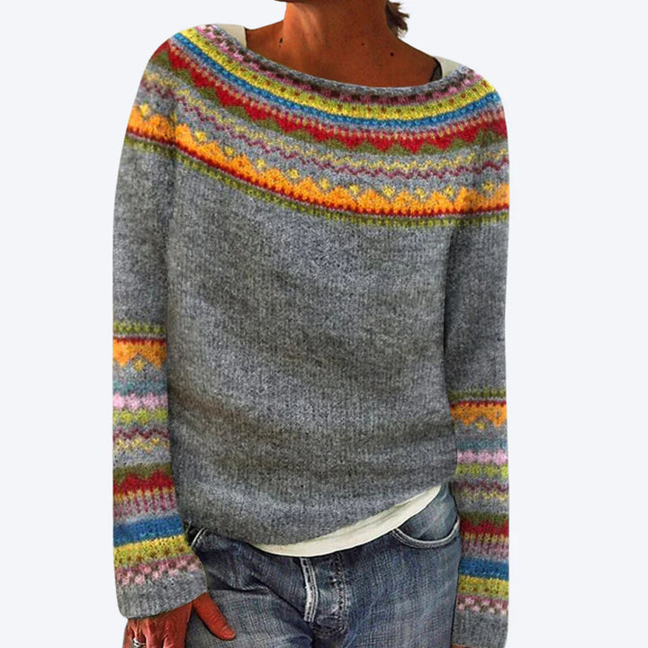 SILVIA™ | Pull rétro d'automne