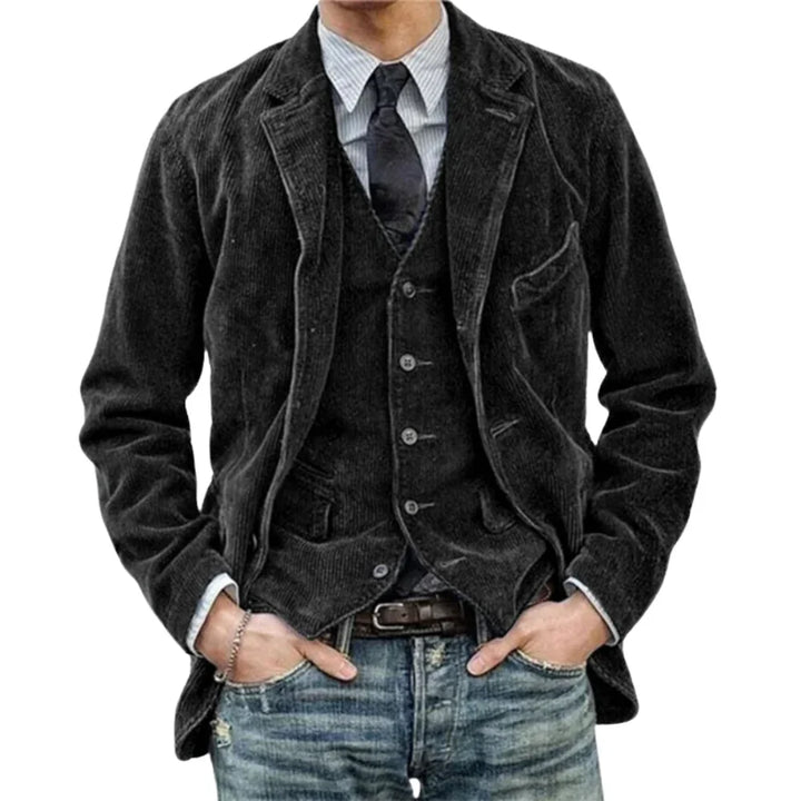Arthur™ - Élégant Ensemble Blazer Et Gilet En Velours Côtelé