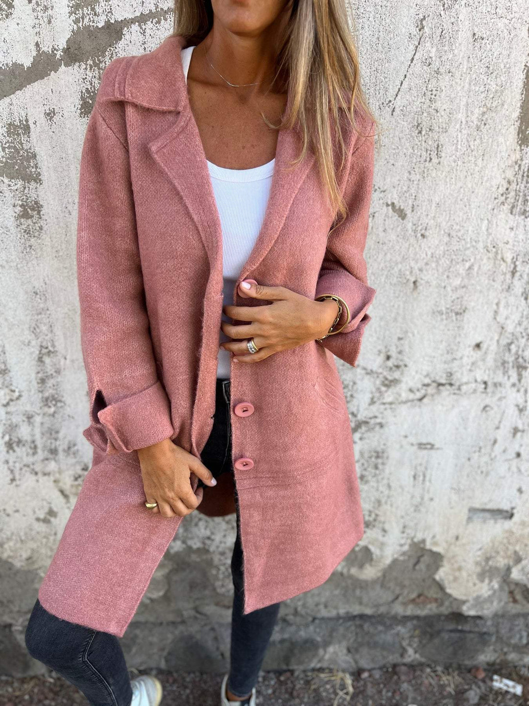 Isabella - Manteau long décontracté avec revers