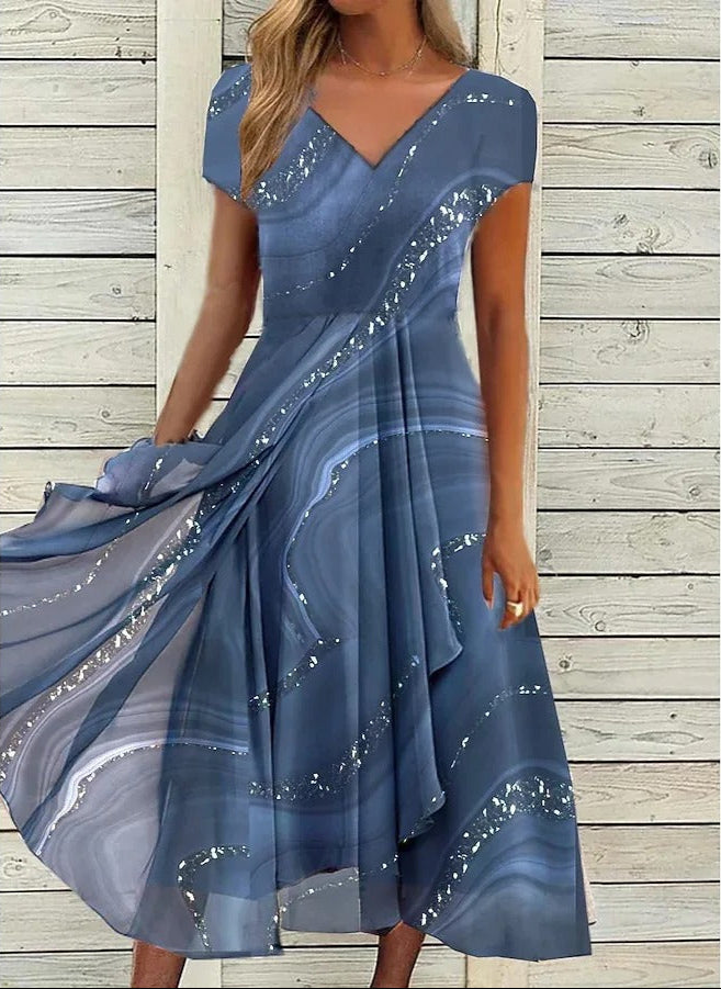 Ayana – Robe Midi à Col en V